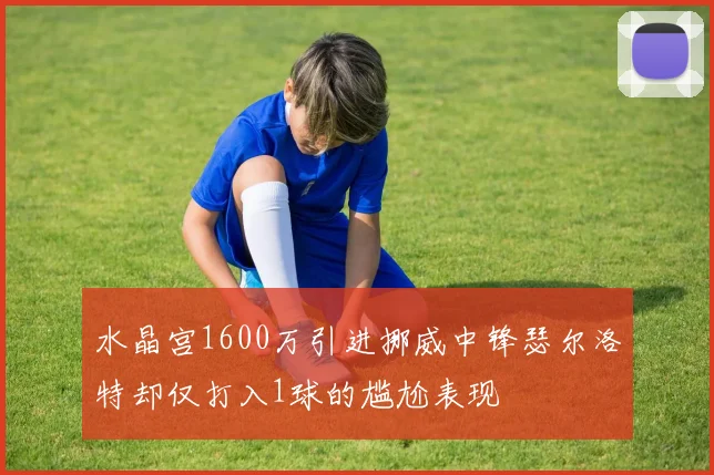 水晶宫1600万引进挪威中锋瑟尔洛特却仅打入1球的尴尬表现